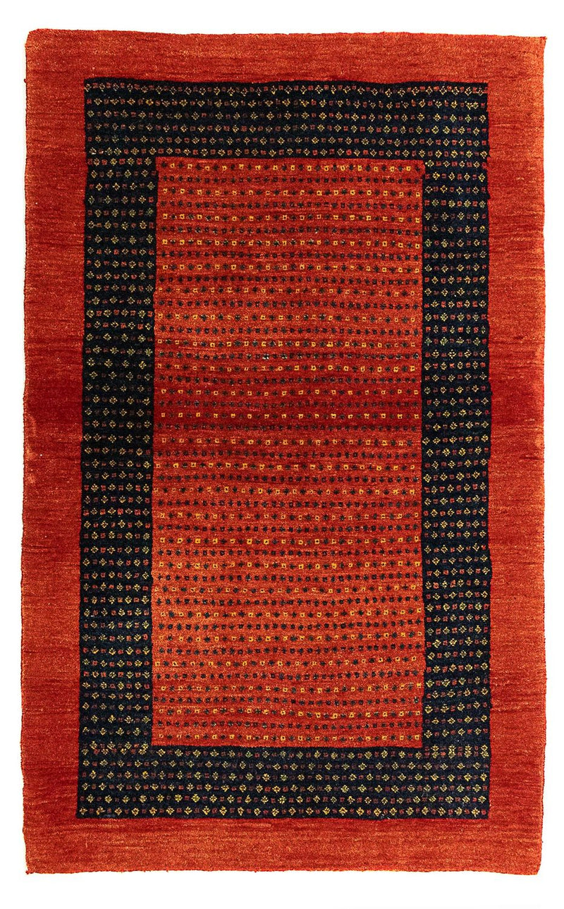 Loribaft Teppich Perser 82x136cm - Orientteppich - dunkelrot