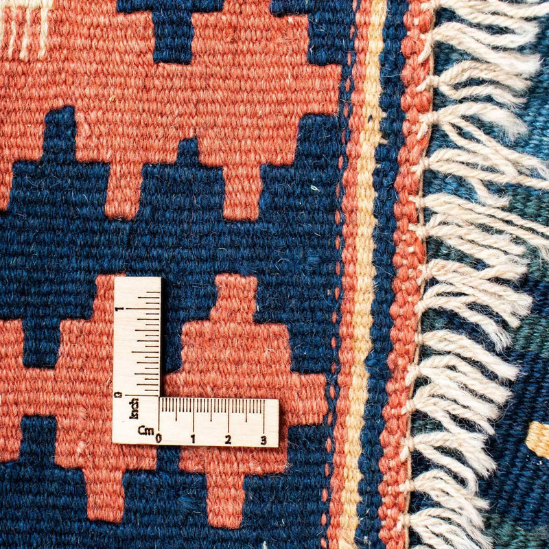 Kelim Fars Teppich 133x194cm - blau