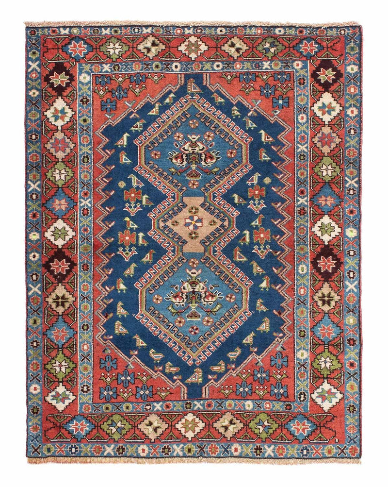 Yalameh Teppich 105x136cm - Perserteppich - hellrot
