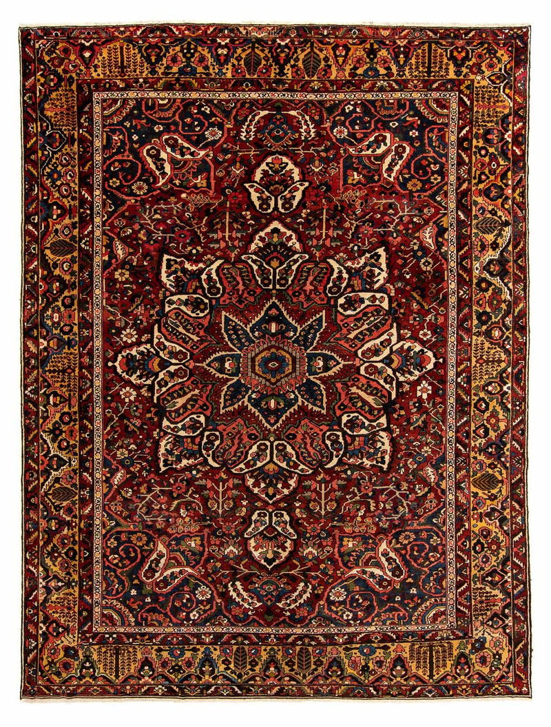 Bachtiar Teppich 333x408cm - Perserteppich - dunkelrot
