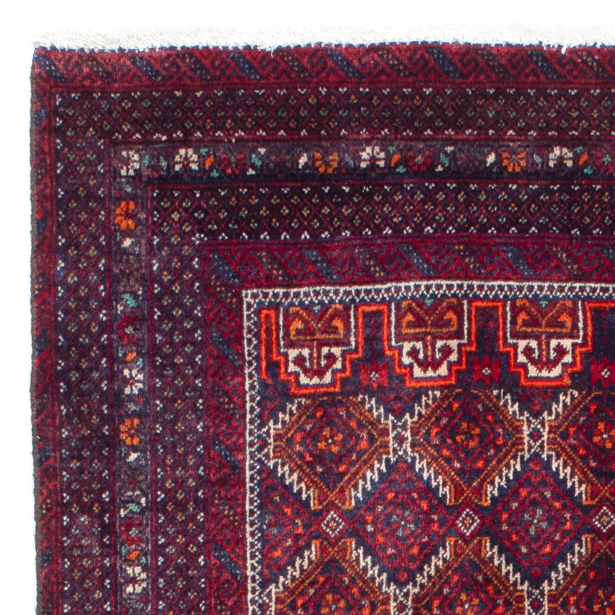 Belutsch Teppich 95x165cm - Orientteppich - dunkelrot