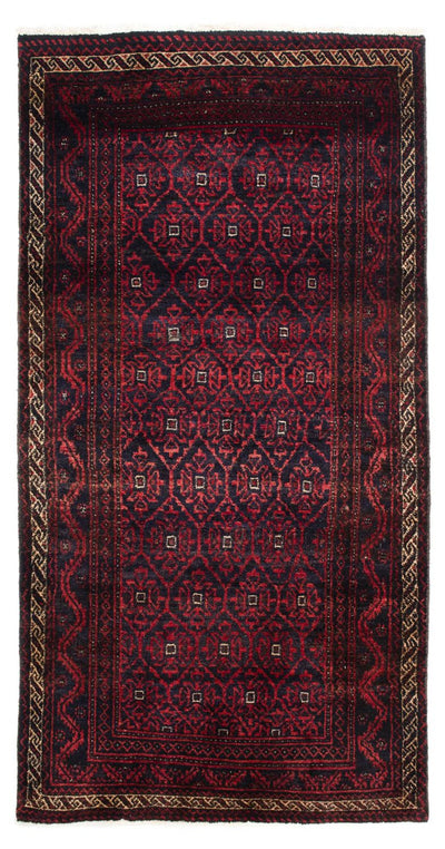 Belutsch Teppich 92x177cm - Orientteppich - dunkelrot