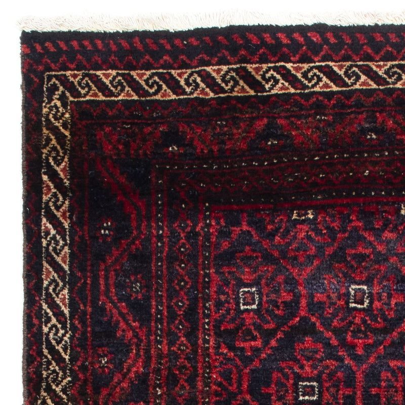 Belutsch Teppich 92x177cm - Orientteppich - dunkelrot