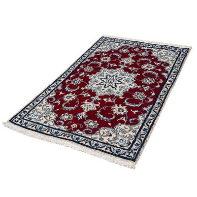 Nain Teppich 87x137cm - Perserteppich - dunkelrot