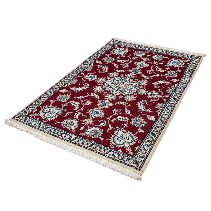 Nain Teppich 95x142cm - Perserteppich - dunkelrot