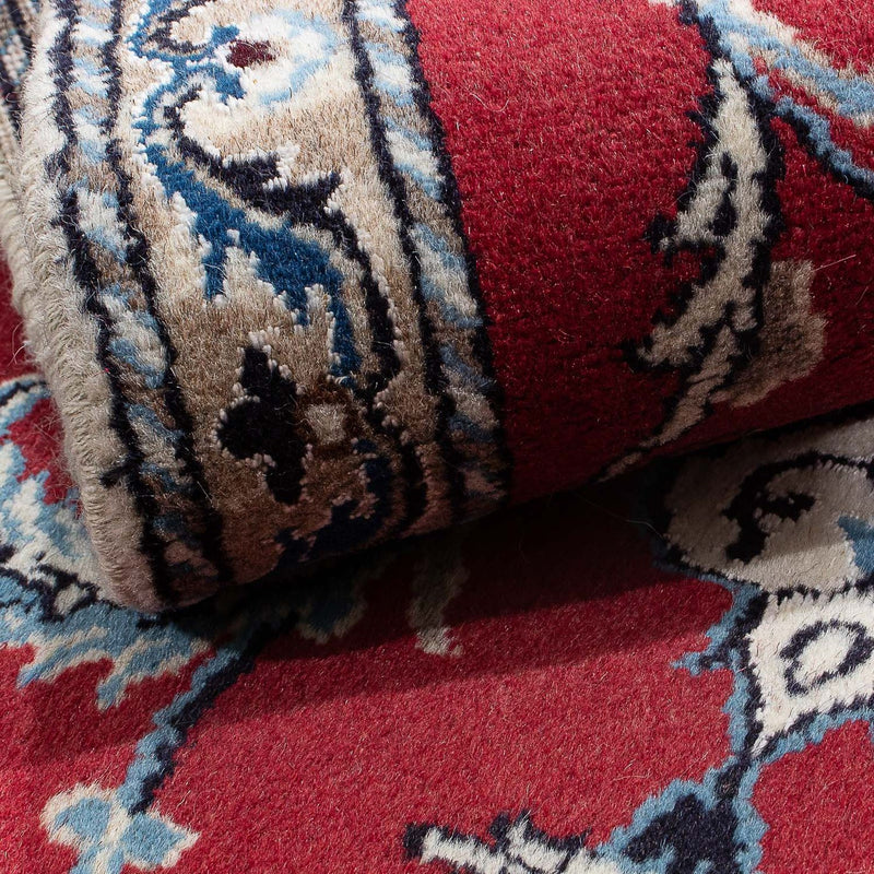 Nain Teppich 88x135cm - Perserteppich - dunkelrot