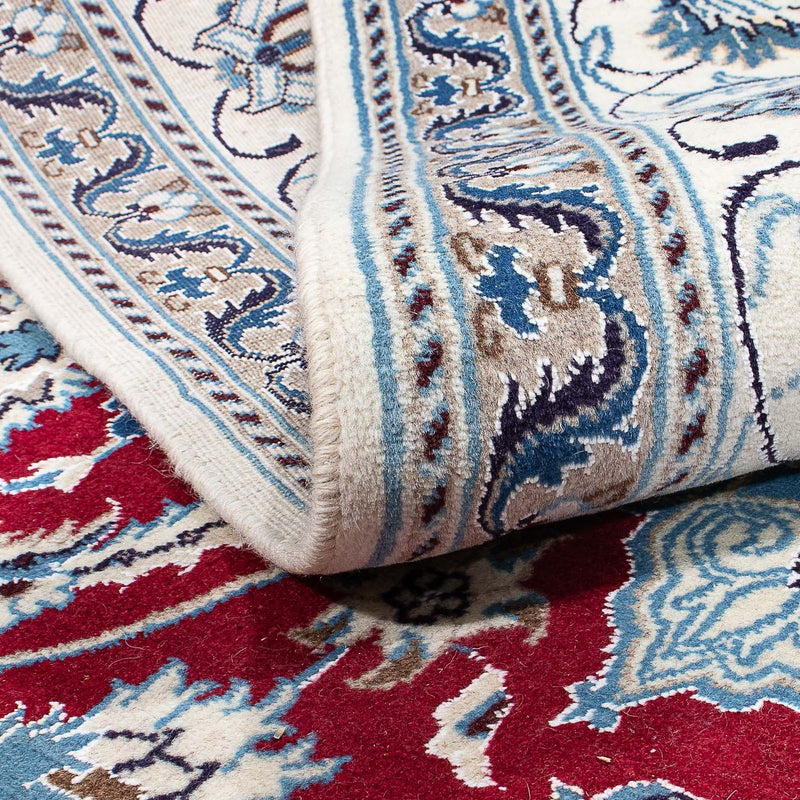 Nain Teppich 193x298cm - Perserteppich - dunkelrot