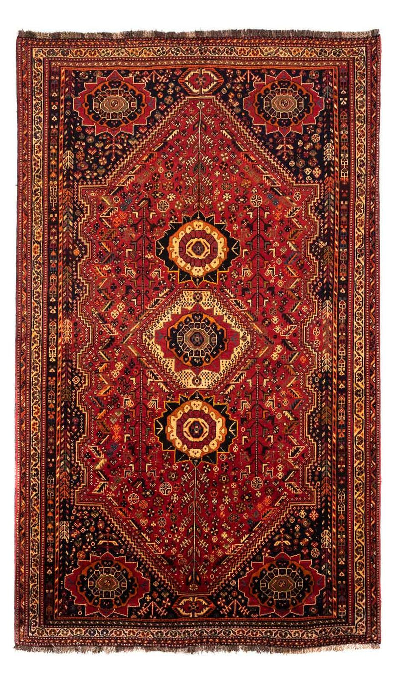 Shiraz Teppich 173x285cm - Perserteppich - dunkelrot