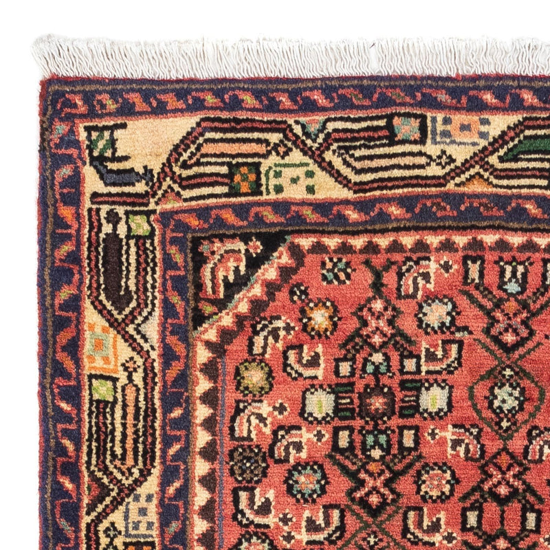 Hamadan Teppich 75x125cm - Perserteppich - rot