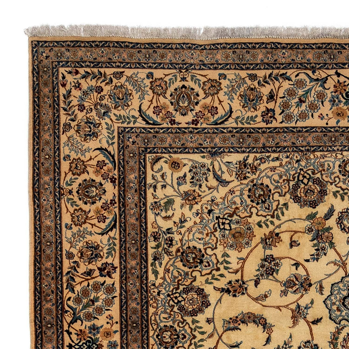 Nain - 9La Teppich 250x337cm - Perserteppich - dunkelbeige