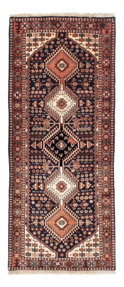 Yalameh Teppich 83x193cm - Perserteppich - dunkelblau