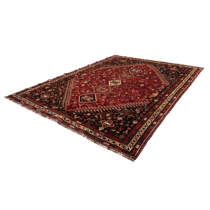 Shiraz Teppich 228x310cm - Perserteppich - dunkelrot