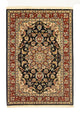 Ghom Teppich 105x151cm - Perserteppich - schwarz