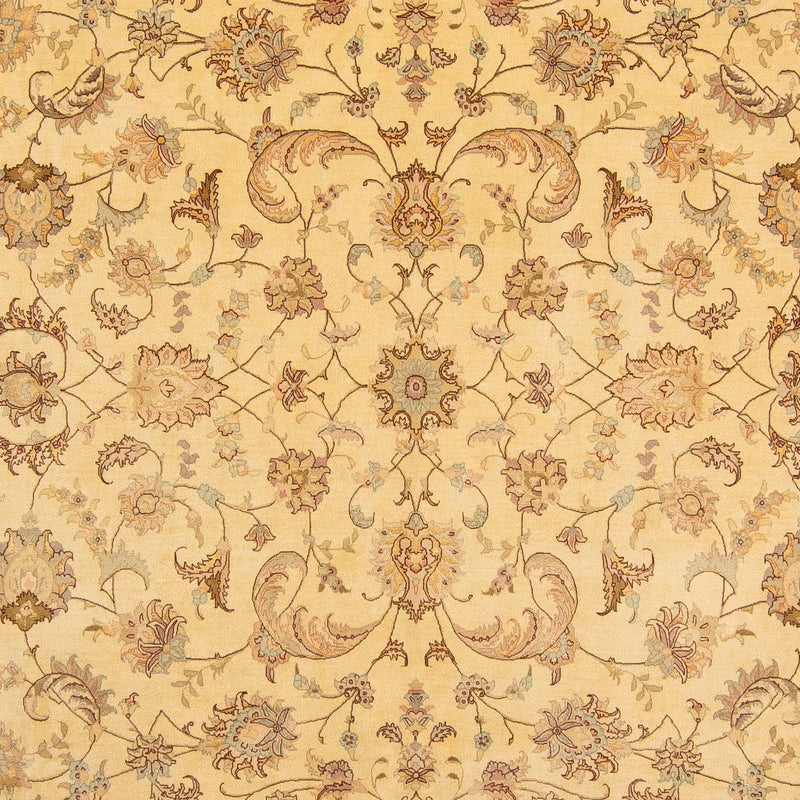 Täbriz - 50 Raj Teppich 298x393cm - Perserteppich - hellbraun