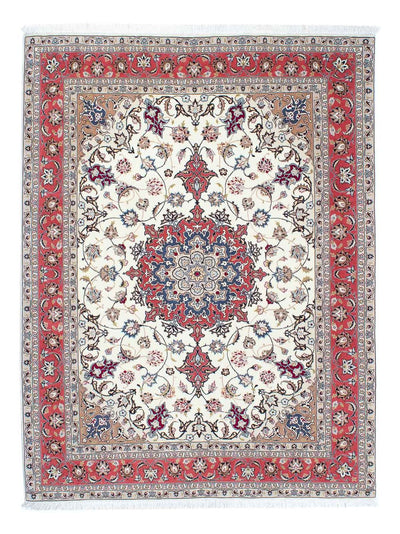 Täbriz - 50 Raj Teppich 156x200cm - Perserteppich - beige