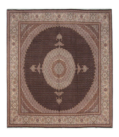 Täbriz Teppich 298x315cm - Perserteppich - dunkelbraun