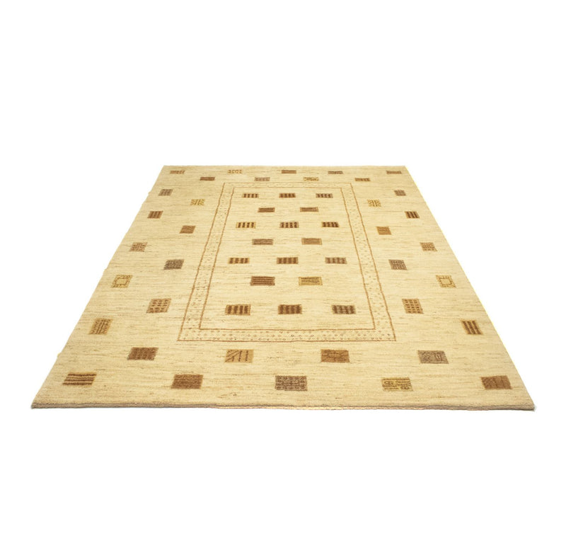 Gabbeh Persisch Teppich 168x228cm - Perserteppich Wollteppich - beige