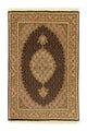 Täbriz - 50 Raj Teppich 98x150cm - Perserteppich - schwarz