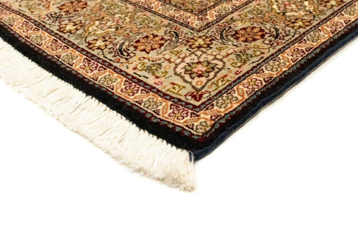 Täbriz - 50 Raj Teppich 101x148cm - Perserteppich - schwarz