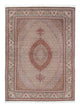 Täbriz Teppich 150x202cm - Perserteppich - hellbraun