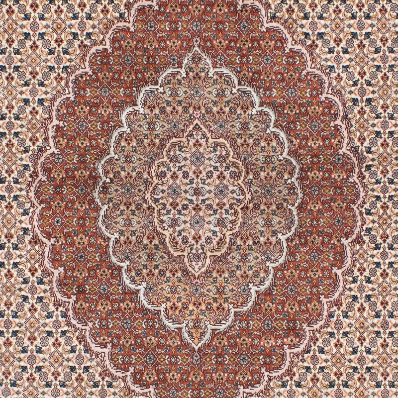 Täbriz Teppich 150x202cm - Perserteppich - hellbraun