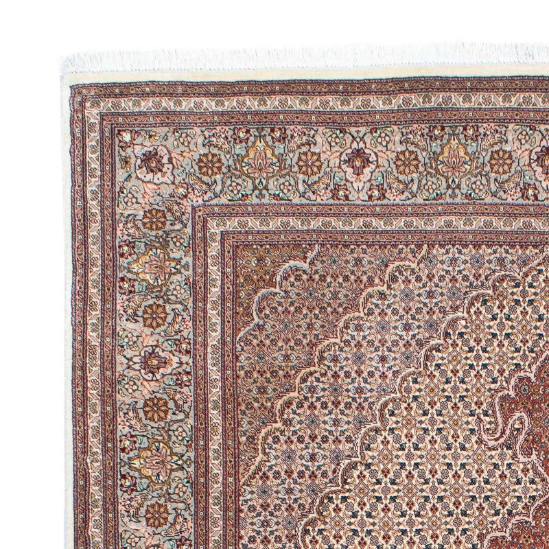 Täbriz Teppich 150x202cm - Perserteppich - hellbraun