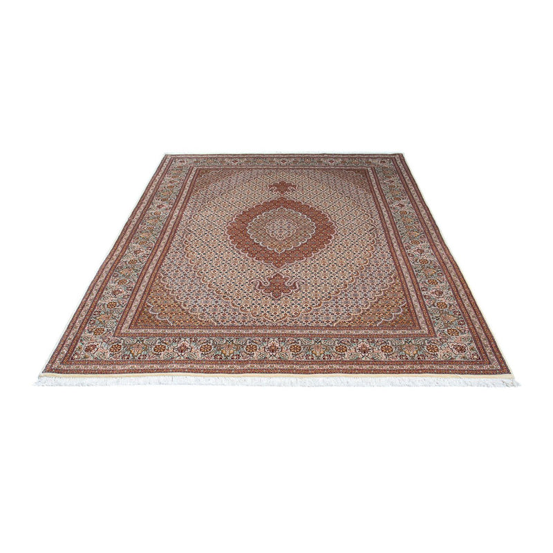 Täbriz Teppich 150x202cm - Perserteppich - hellbraun