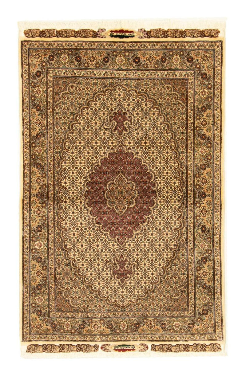 Täbriz - 50 Raj Teppich 100x157cm - Perserteppich - beige