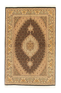 Täbriz - 50 Raj Teppich 100x156cm - Perserteppich - schwarz – product image