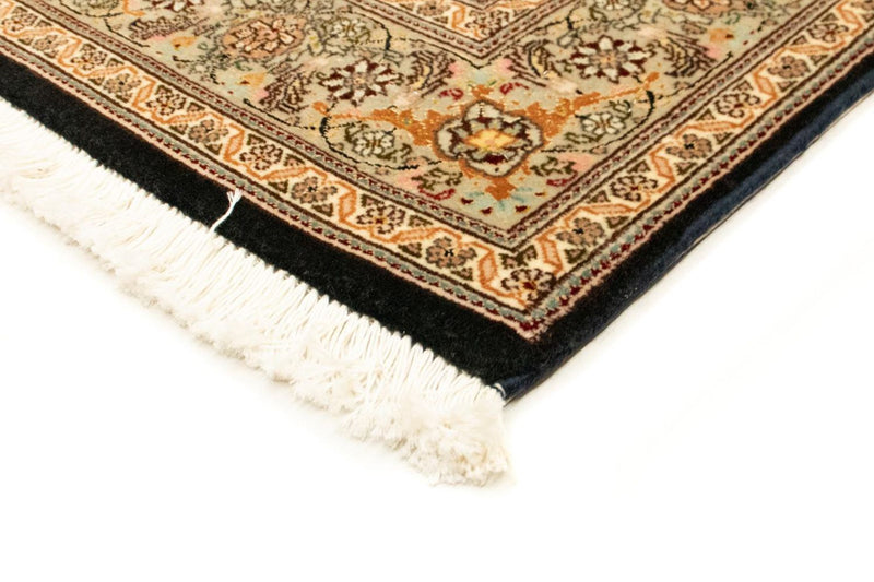 Täbriz - 50 Raj Teppich 100x156cm - Perserteppich - schwarz