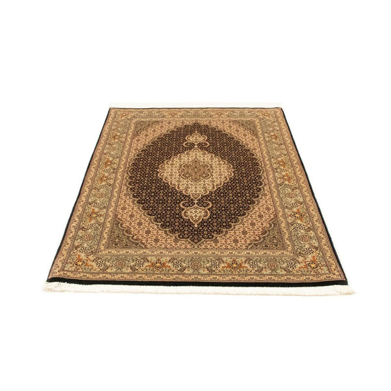 Täbriz - 50 Raj Teppich 100x156cm - Perserteppich - schwarz