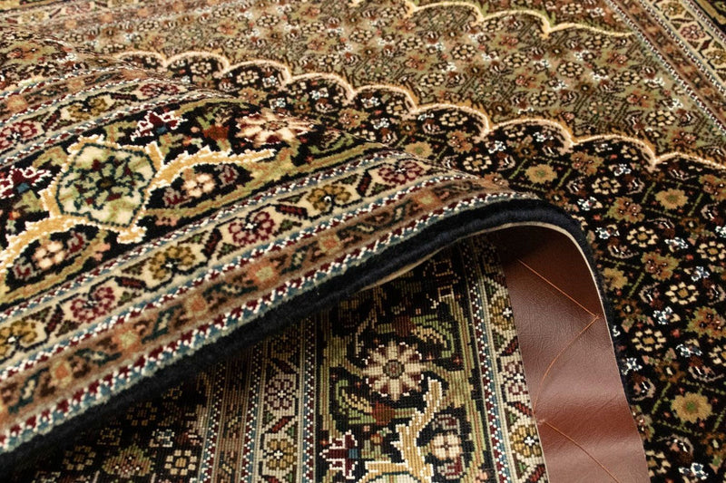 Täbriz - 50 Raj Teppich 103x165cm - Perserteppich - schwarz