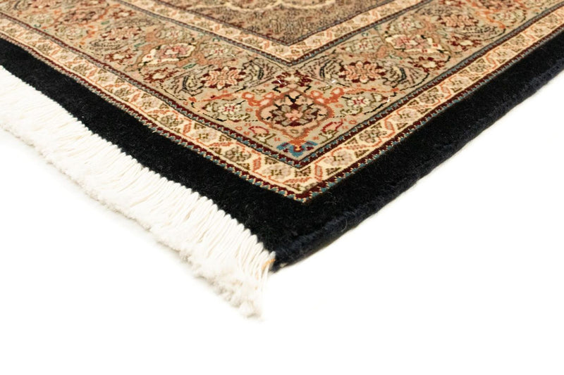 Täbriz - 50 Raj Teppich 100x152cm - Perserteppich - schwarz