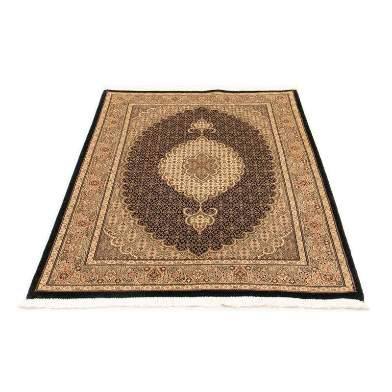 Täbriz - 50 Raj Teppich 100x152cm - Perserteppich - schwarz