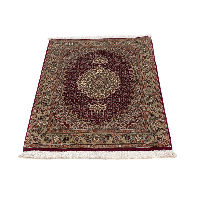 Täbriz - 50 Raj Teppich 61x95cm - Perserteppich - dunkelrot