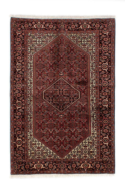 Bidjar Teppich 136x198cm - Perserteppich - dunkelrot