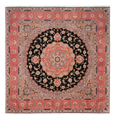 Täbriz - 50 Raj Teppich 290x300cm - Perserteppich - rot