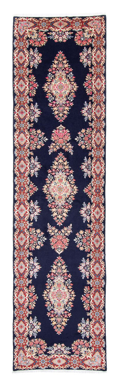 Rafsanjan Teppich 96x407cm - Perserteppich - dunkelblau