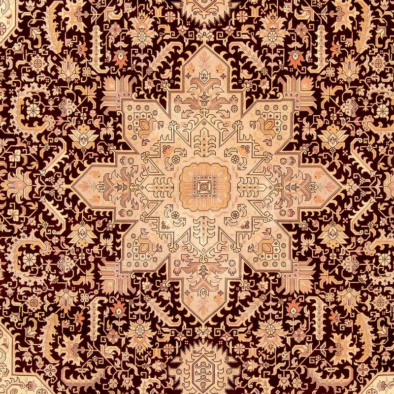 Täbriz - 50 Raj Teppich 250x356cm - Perserteppich - hellbraun