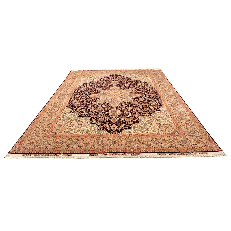 Täbriz - 50 Raj Teppich 250x356cm - Perserteppich - hellbraun