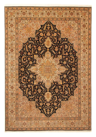 Täbriz - 50 Raj Teppich 254x360cm - Perserteppich - hellbraun