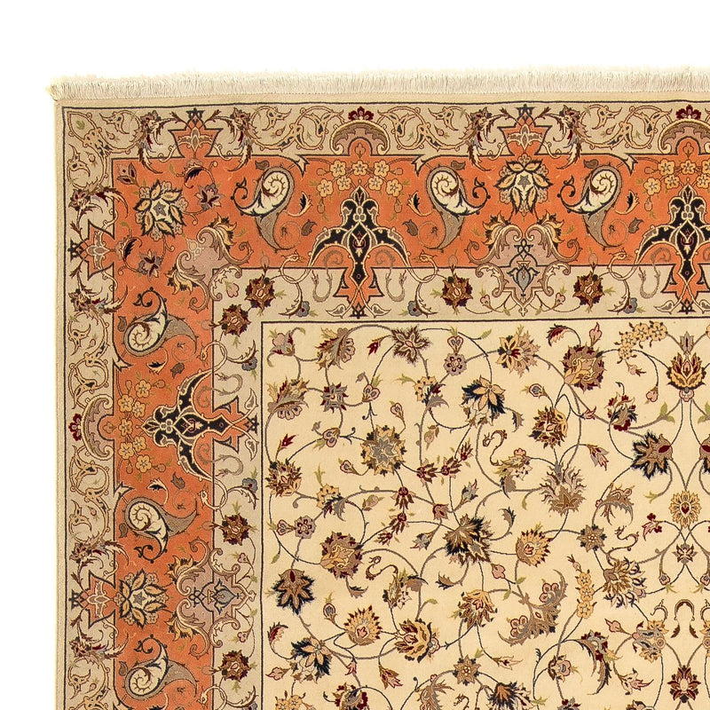 Täbriz - 50 Raj Teppich 250x370cm - Perserteppich - beige