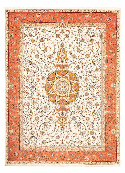 Täbriz - 50 Raj Teppich 298x403cm - Perserteppich - beige