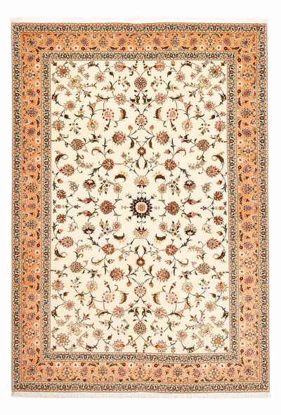 Täbriz - 50 Raj Teppich 205x300cm - Perserteppich - beige