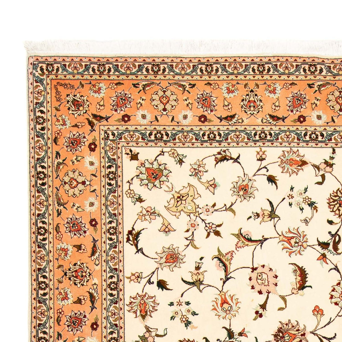 Täbriz - 50 Raj Teppich 205x300cm - Perserteppich - beige