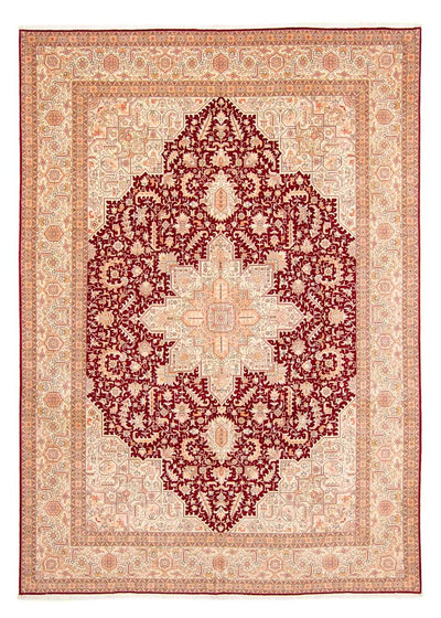Täbriz - 50 Raj Teppich 298x400cm - Perserteppich - dunkelrot