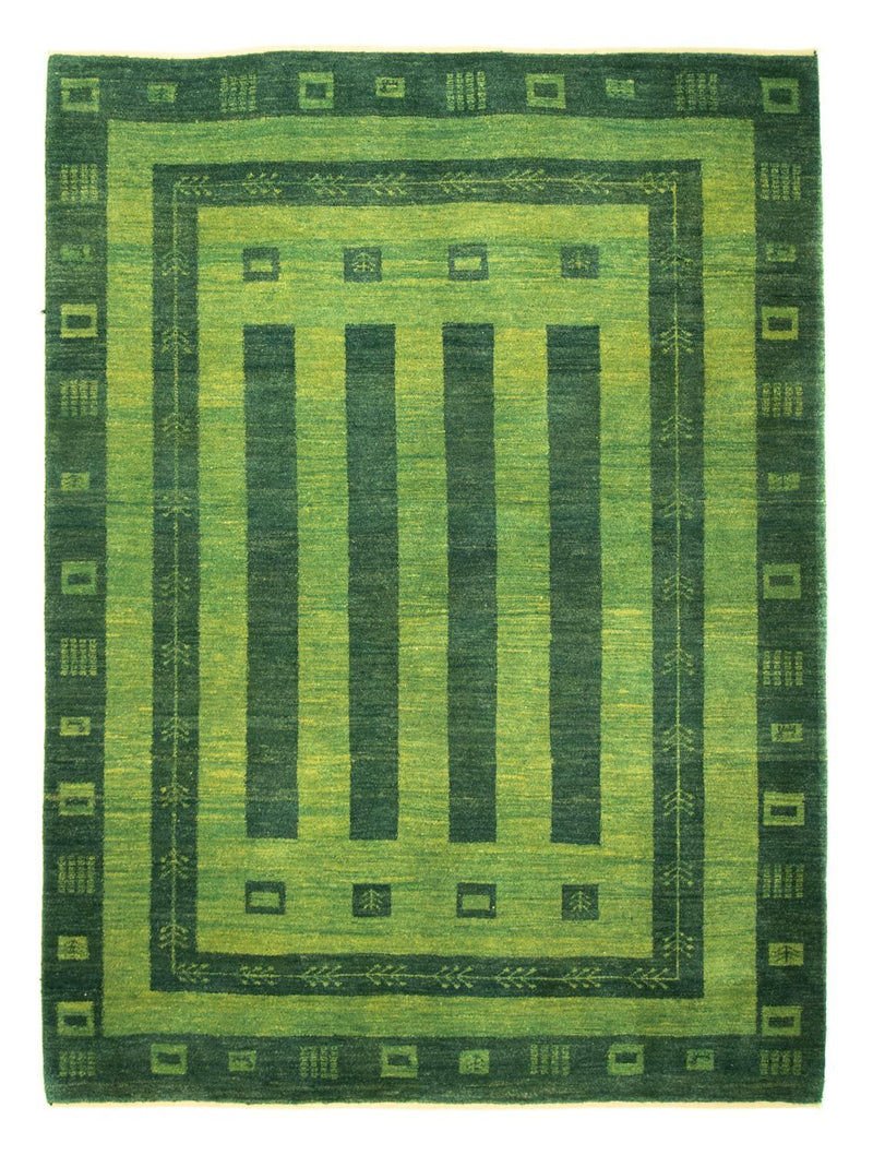 Gabbeh Persisch Teppich 178x233cm - Perserteppich Wollteppich - grün