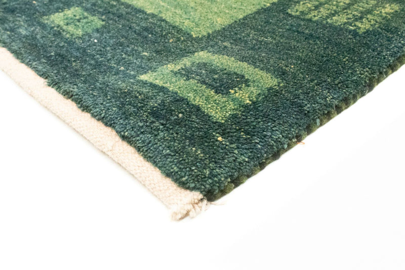 Gabbeh Persisch Teppich 178x233cm - Perserteppich Wollteppich - grün