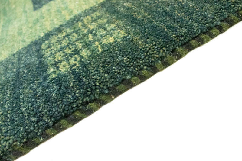 Gabbeh Persisch Teppich 178x233cm - Perserteppich Wollteppich - grün