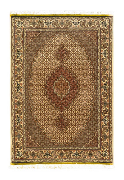 Täbriz - 50 Raj Teppich 102x148cm - Perserteppich - beige